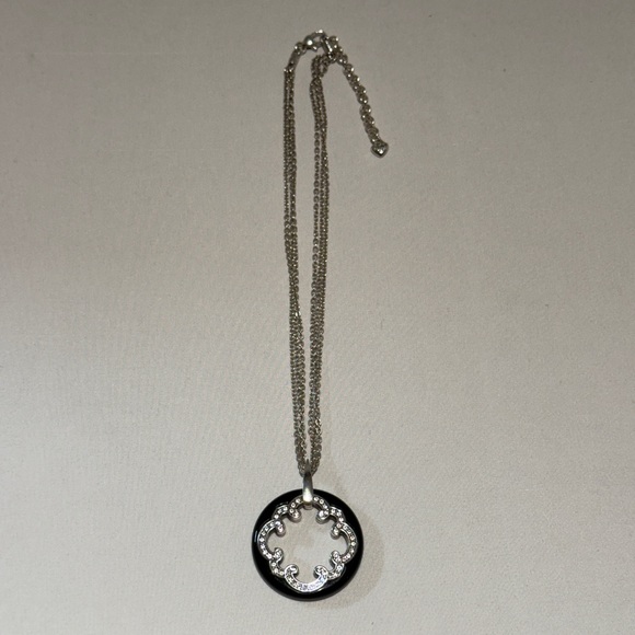 Brighton Imperial Black Crystal Reversible Pendant Necklace - Picture 8 of 12